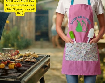 Classic Apron Sewing Pattern PDF | Kids & Adult Sizes, Beginner Easy (Instant Download)