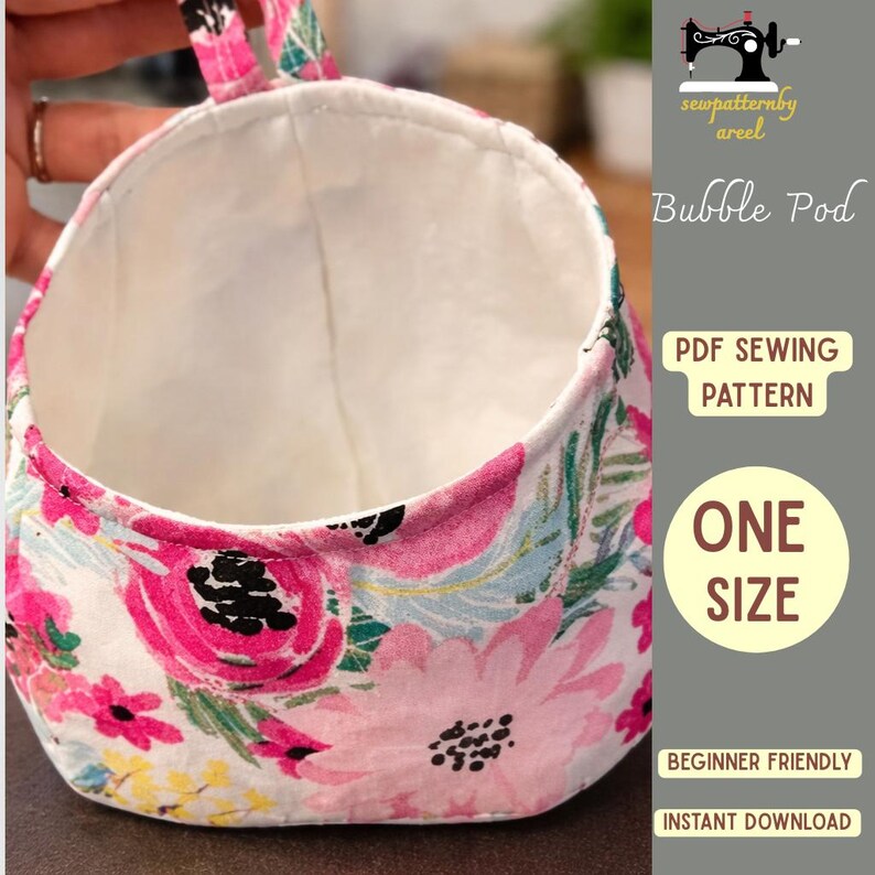 Bubble Pod Pdf Sewing Pattern | Fabric Storage Pod (instant Download ...