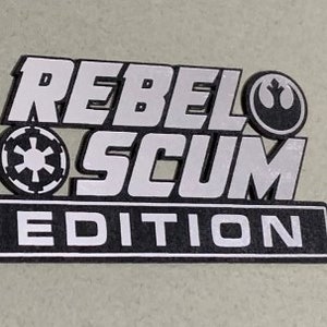 Custom REBEL SCUM EDITION Automobile Car Emblem