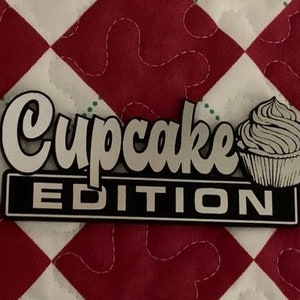 Custom CUPCAKE EDITION Automobile Car EMBLEM