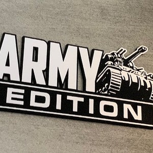 Custom ARMY EDITION Automobile Car Emblem