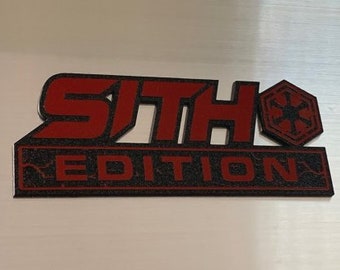 Custom RED SITH EDITION Automobile Car Emblem