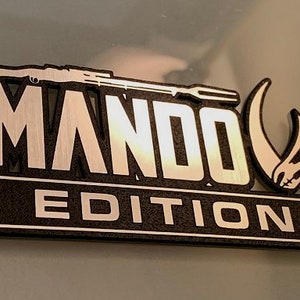 Custom MANDO EDITION Automobile Car Emblem