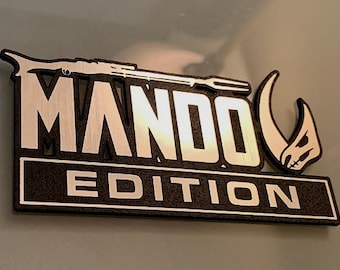 Custom MANDO EDITION Automobile Car Emblem