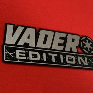 Custom VADER EDITION Automobile Car Emblem