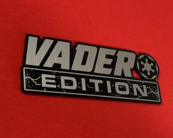 Custom VADER EDITION Automobile Car Emblem