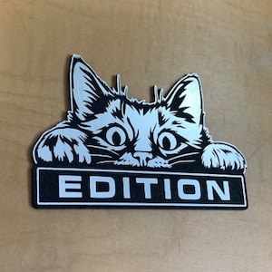 Custom PEEKING KITTY EDITION Automobile Car Emblem