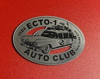 Custom ECTO-1 Auto Club Car Badge! Great Emblem For Your Vehicle!