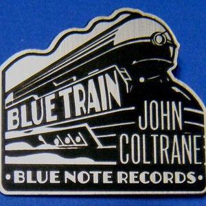 Custom JOHN COLTRANE Blue Train LP Promo Advertising Pinback Badge Cool Jazz