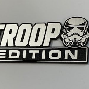 Custom TROOP EDITION Automobile Car Emblem