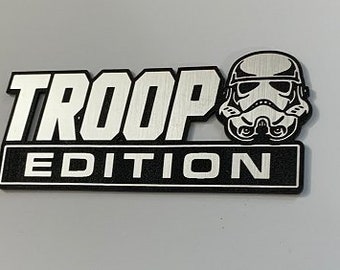 Emblème de voiture personnalisé TROOP EDITION