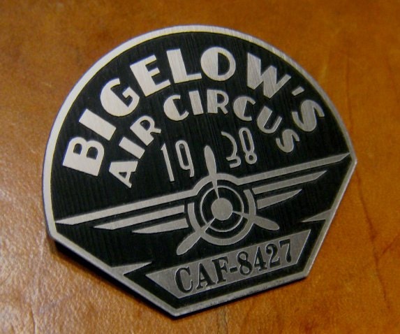 BIGELOW Air Zirkus Mitarbeiter Abzeichen PROP ROCKETEER
