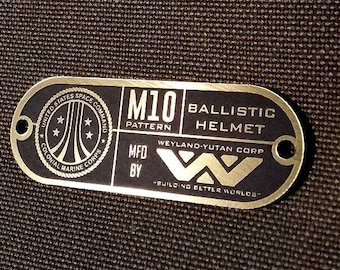 Custom ALIENS M10 Pattern Ballistic Helmet Property TAG PROP Colonial Marines