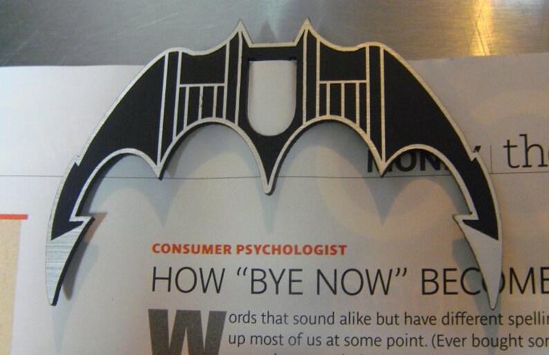 Custom BATMAN 1989 Type BATARANG Bookmark Prop Dark Knight | Etsy