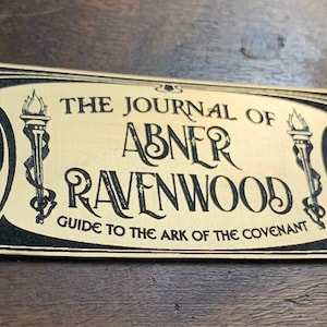 Custom ABNER RAVENWOOD JOURNAL Diary Display Placard Prop - Etsy