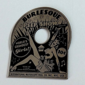 Custom Vintage Style BURLESQUE PEEP SHOW Door Peep Hole Cover Plate