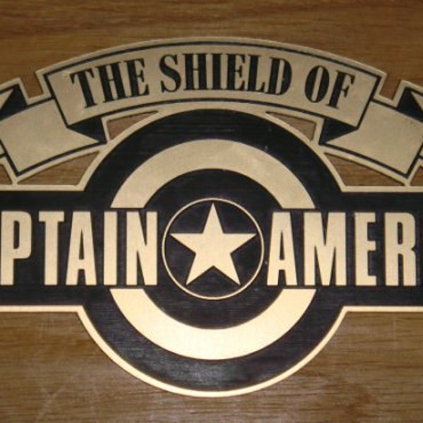 Plaque de présentation Captain America TFA SHIELD, style B