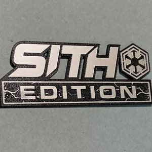 Custom SITH EDITION Automobile Car Emblem