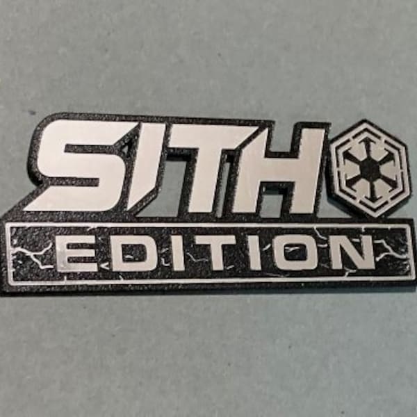 Custom SITH EDITION Automobile Car Emblem