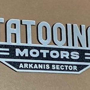 Custom TATOOINE MOTORS Automobile Car Dealership Emblem