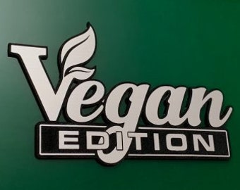 Custom VEGAN EDITION Automobile Car Emblem