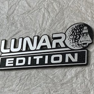 Custom LUNAR EDITION Automobile Car Emblem Man in Space