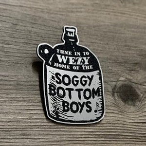 Custom SOGGY BOTTOM BOYS Tribute Pinback Badge