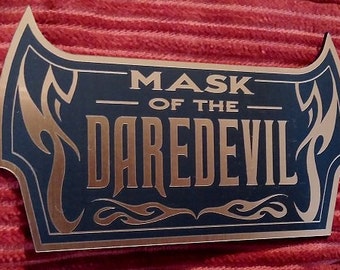 Custom DAREDEVIL COWL Display Placard For Your Mask Helmet PROP Cosplay