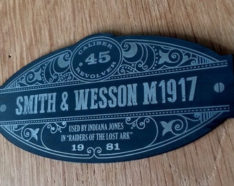 Custom SMITH & WESSON M1917 Display Placard PROP Indiana Jones Raiders Of The Lost Ark