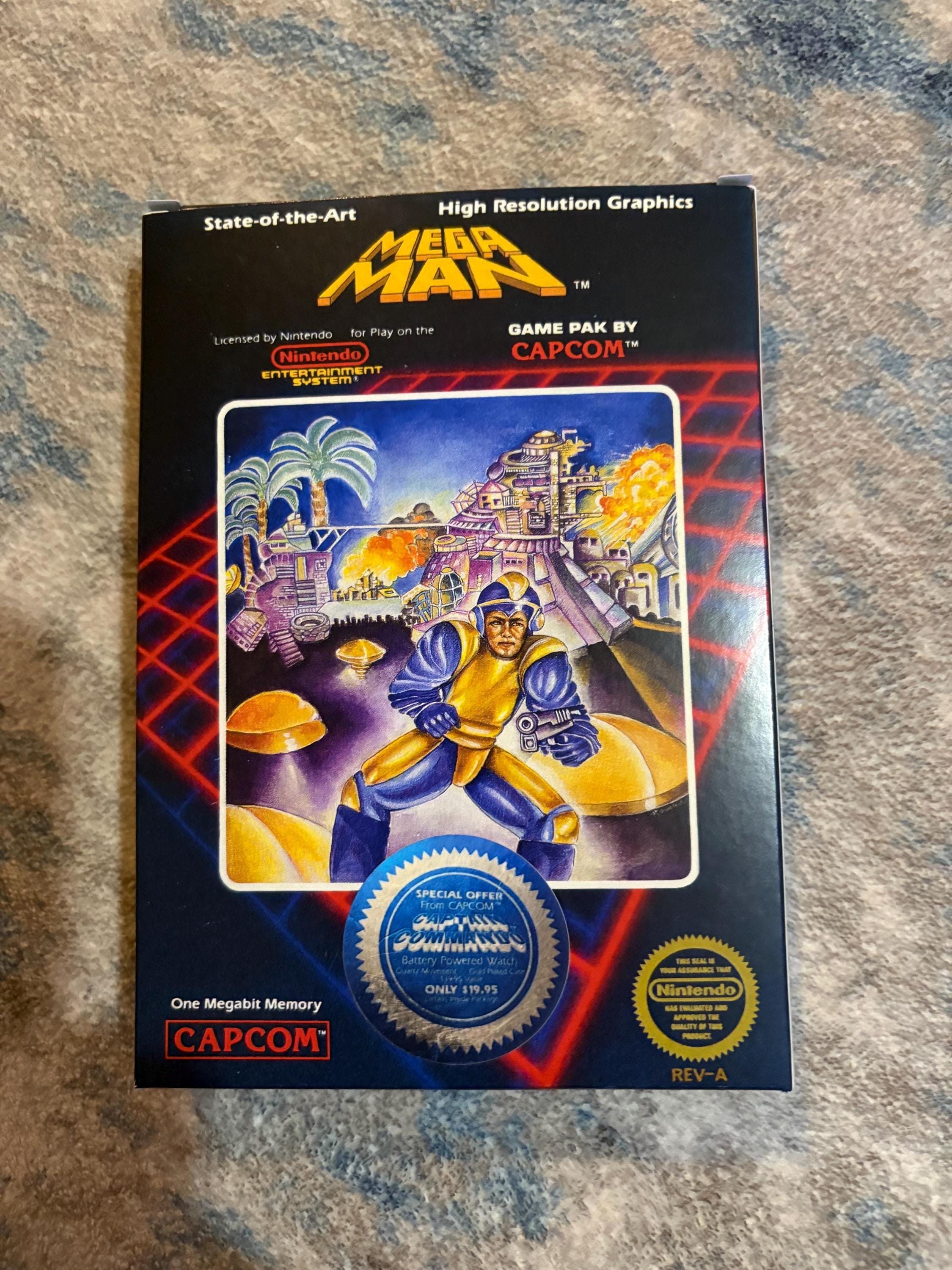 Mega Man 1 NES Reproduction – Wily Edition, Capcom Inserts & Poster - Etsy