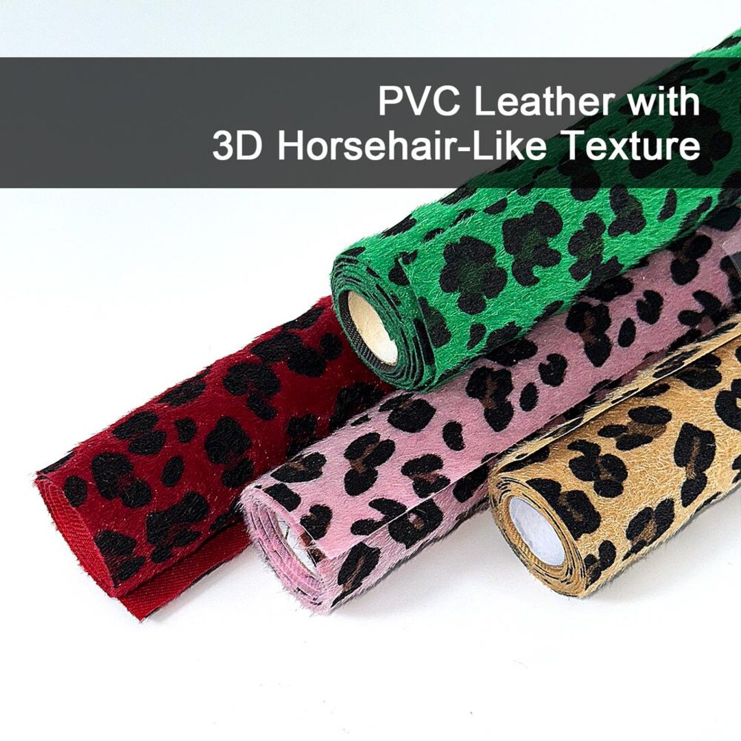Leopard Print Faux Leather Sheet 11.81" X 26.77" - Animal Print Craft ...