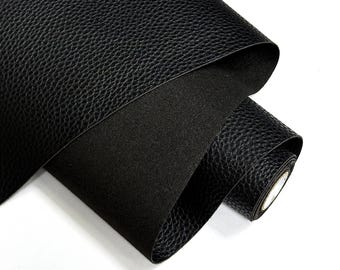 Litchi Texture PU Leather Sheet, Faux Leather Fabric, Soft Synthetic Leather for DIY, Upholstery, Bags, Craft Material