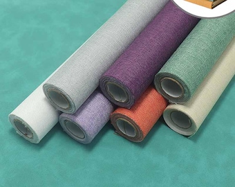 Linen Book Cloth Roll, Bookbinding Fabric for Journal & Book Covers, 20x100cm (7.9" x 39.4")