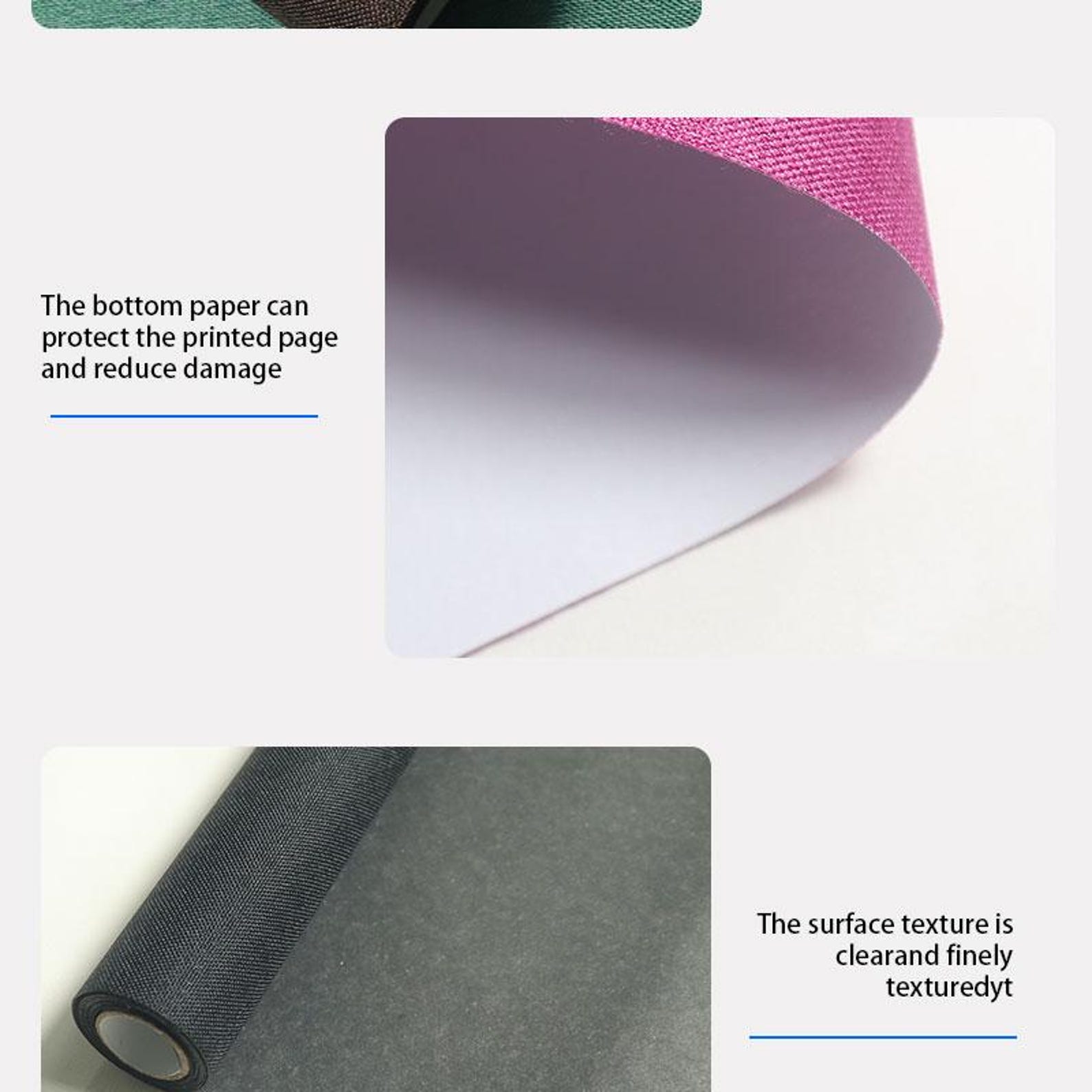 Book Rool Page Non-adhesive Linen Book Cloth Roll 40 X 100 Cm (15.7 X 39.4 In ...