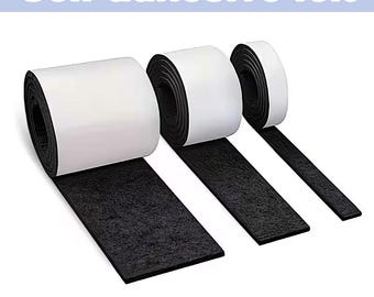 Self Adhesive Felt Pads Roll 39.3in (100cm), Furniture Floor Protectors, Chair Leg Felt Strip, Anti Scratch for Wood Floor