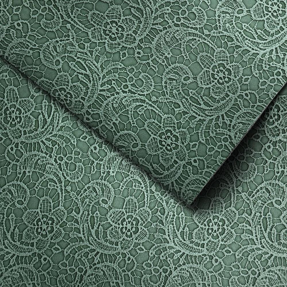 Embossed Lace Faux Leather Sheet, 3D Floral Leatherette With Felt ...