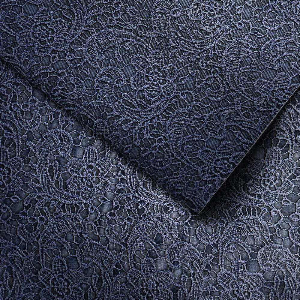 Embossed Lace Faux Leather Sheet, 3D Floral Leatherette With Felt ...