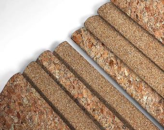 Natural Cork Fabric Roll 11.81x51.18 in Cork Cloth Sheet, Natural Cork Leather for DIY Crafts, Coasters, Bulletin Board, Journal Cover