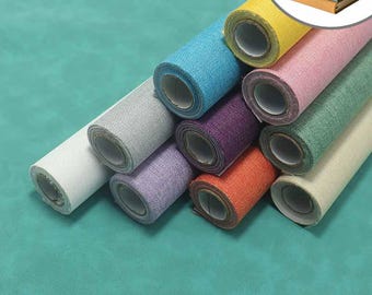 Linen Book Cloth 30x130cm (11.8x51.2in), Bookbinding Fabric, Journal & Notebook Covers