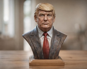 Donald Trump Caricature STL File, 3D Printable Political Humor Figurine (Digital Download)
