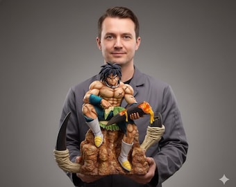 Anime Fighter Statue STL File: Shadow Warrior GK Model for Resin Printing