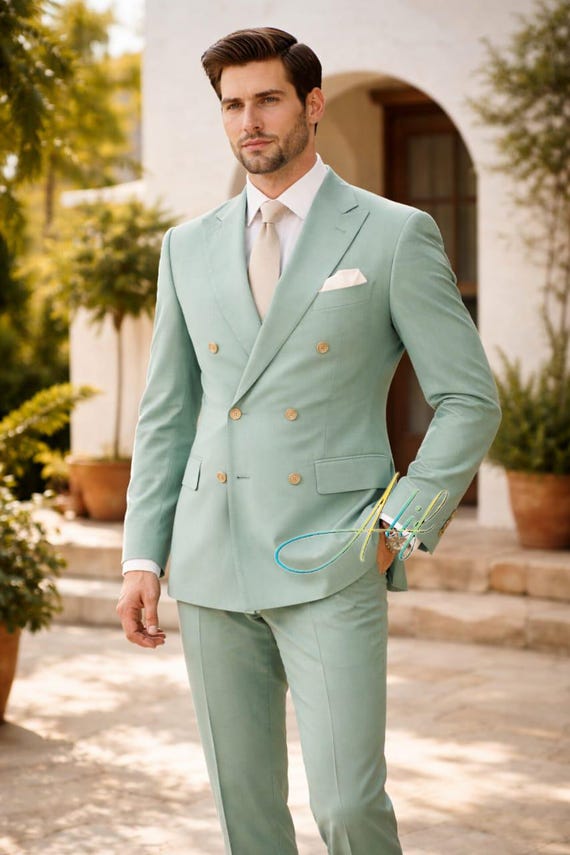 sage green dress suit Sage Stretch Slim Fit Suit Coat