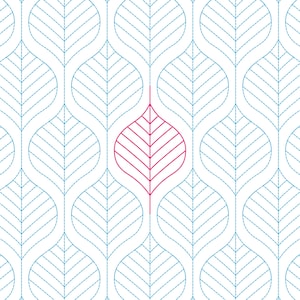 Foliage - Digital Longarm Quilting Pattern for Edge to Edge Pantograph Handiquilter Statler Stitcher Bernina Innova