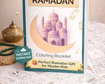 Ramadan Coloring Booklet for Kids | Islamic Activity Pages (Digital Download)