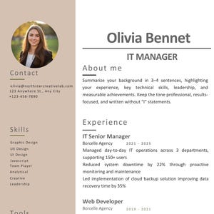 ATS Resume Template for Software Engineers | Modern Tech CV for Google Docs (Digital Download)