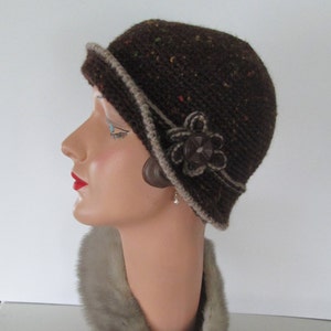 PDF Crochet Pattern Cloche Hat Downton Abbey 1920s Bonnet Cloche Vintage Style 1930s image 1