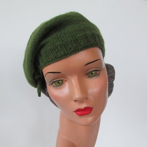 PDF Knitting Pattern Beret Vintage Style 1930's Downton Abbey  Hat  The Jaunty Beret