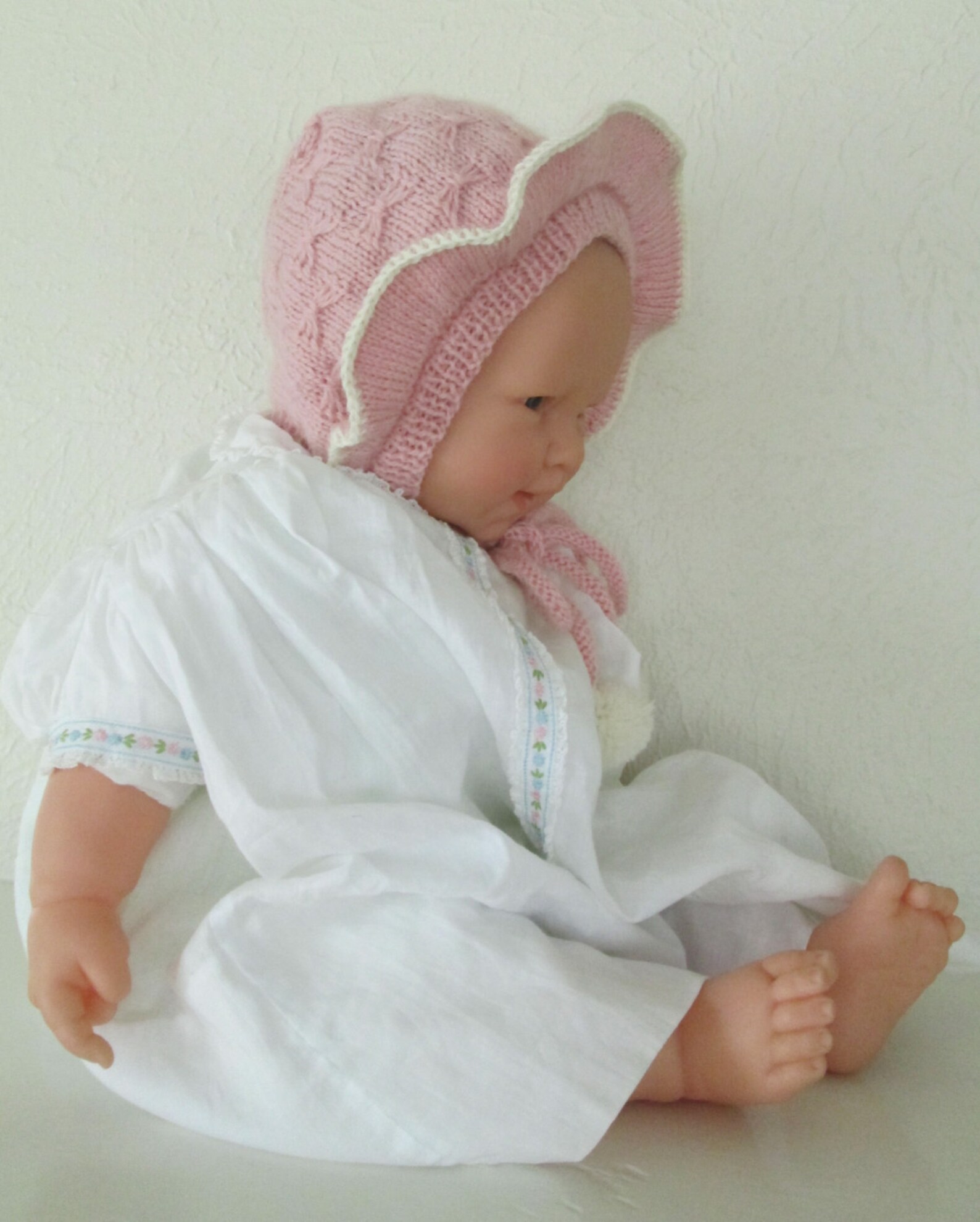 PDF Instant Download Poke Knitting Pattern Baby Girl 3M 6M 12M