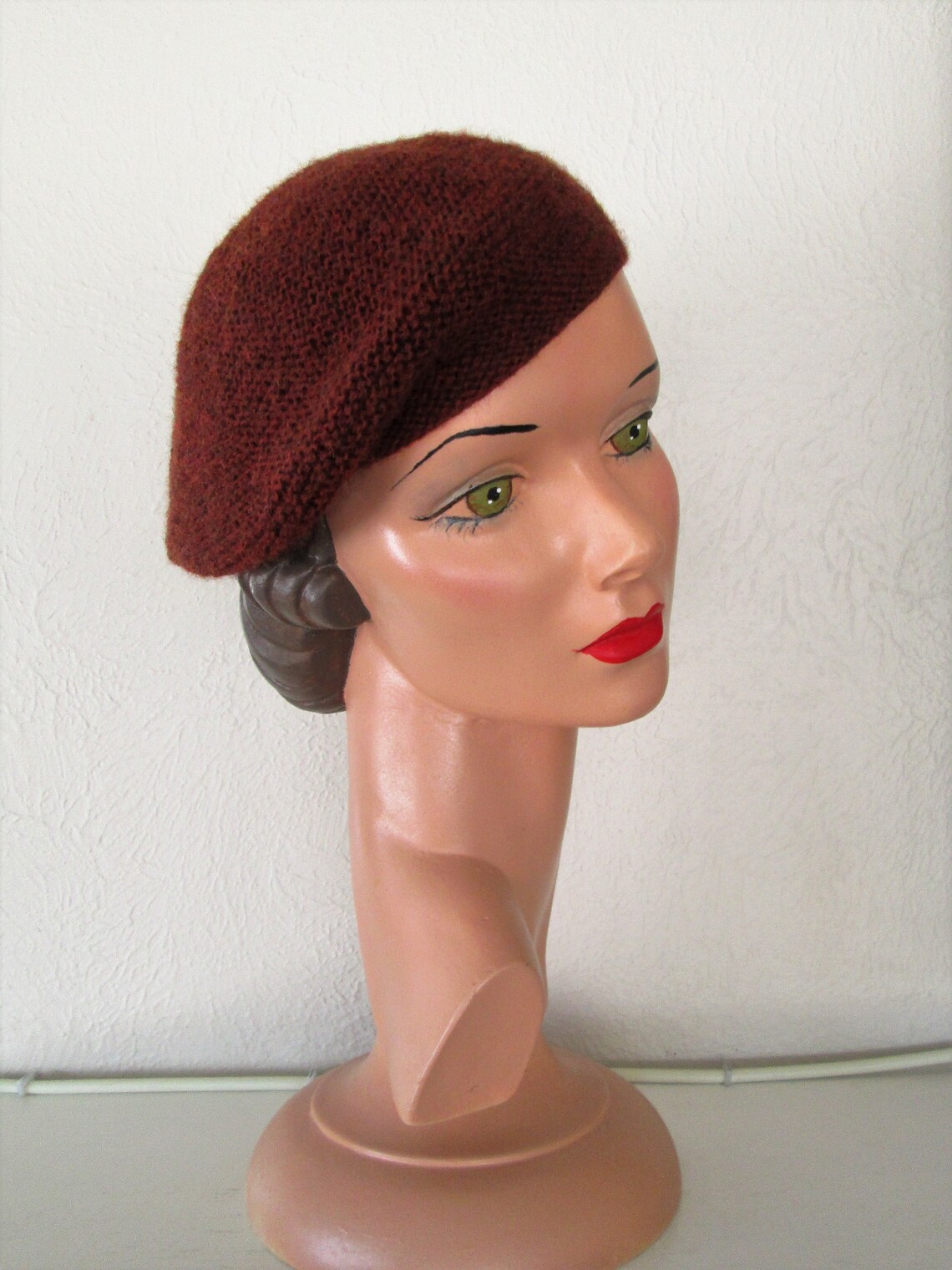 PDF Knitting Pattern Guernsey Potato Peel Pie Hat Vintage Etsy UK