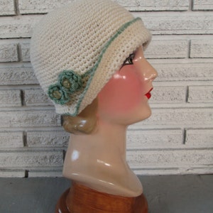 PDF Crochet Pattern Cloche Hat Downton Abbey 1920s Bonnet Cloche Vintage Style 1930s image 8